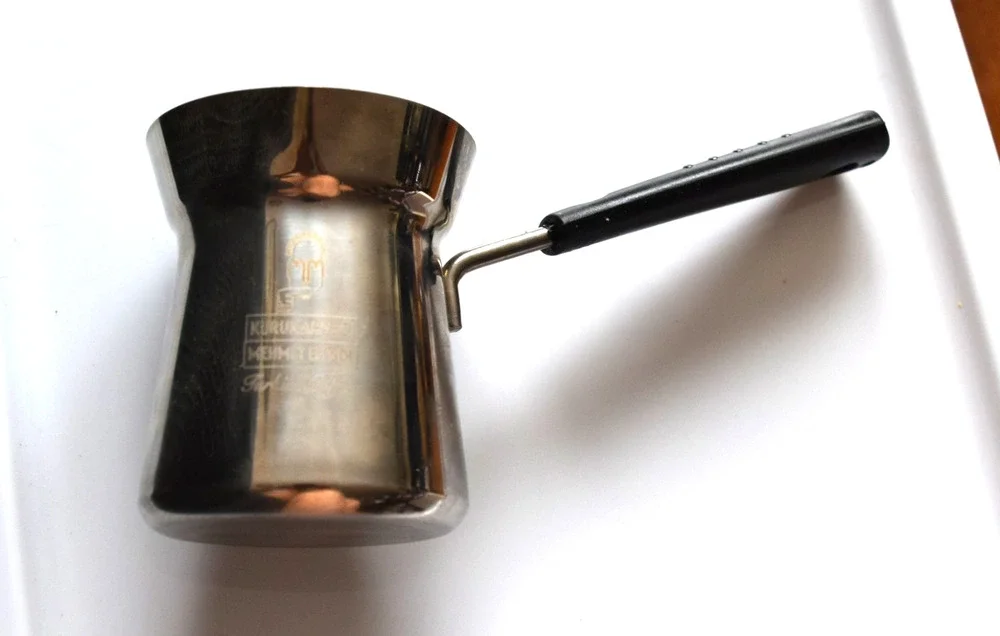 Kurukahveci Mehmet Efendi Turkish Small Coffee Pot Stainless Steel 6 oz